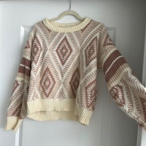 POL pink diamond sweater